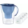Jarra filtrante de agua BRITA Marella XL, filtro de mesa con cartuchos MAXTRA, depósito de 3,5 l, capacidad de filtrado de 2 l, azul