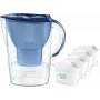 Jarra filtrante de agua BRITA Marella XL, filtro de mesa con cartuchos MAXTRA, depósito de 3,5 l, capacidad de filtrado de 2 l, azul