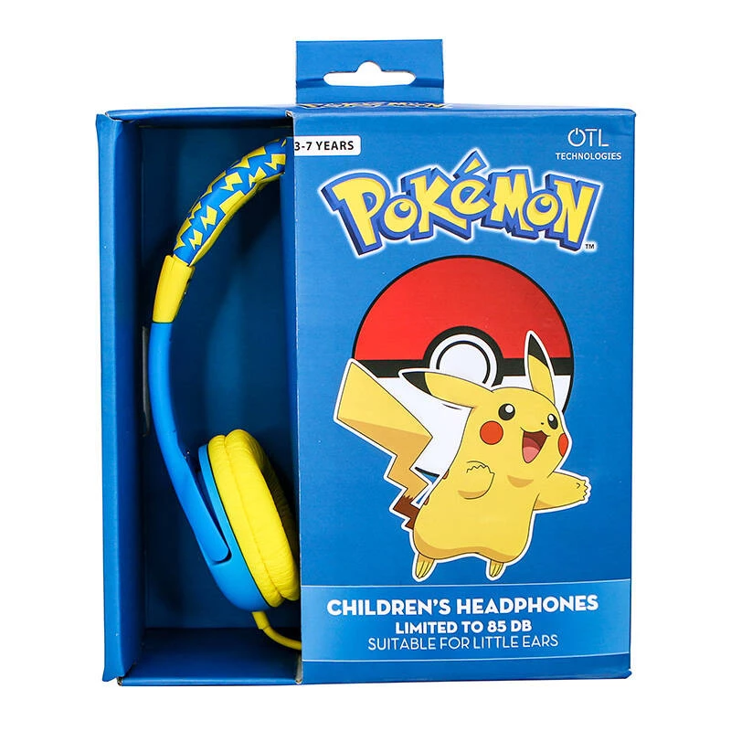 Auriculares con cable para niños OTL Pokémon Pikachu (azul-amarillo)
