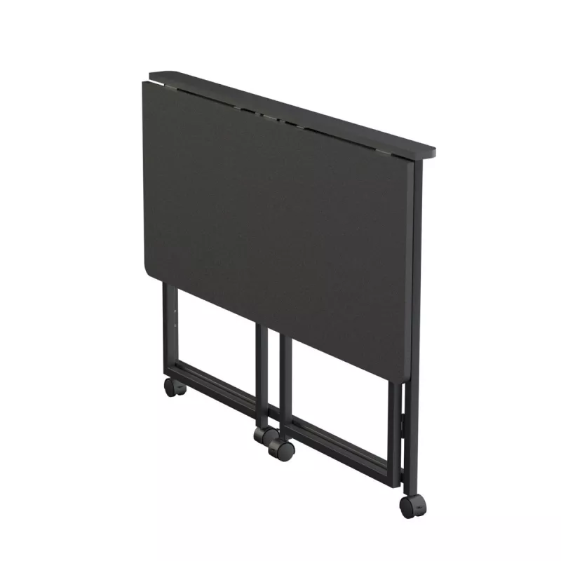 Mesa plegable Maclean, negra, portátil, 100 x 50 cm, máx. 50 kg MC-1250 B