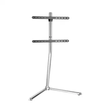 Soporte para TV con base en V cromado