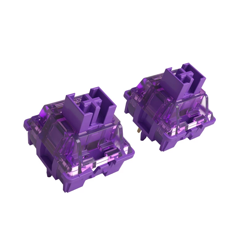 Akko V3 Pro Lavender Purple interruptor mecánico, 5 pines, táctil, vástago MX, 40 g, 45 uds.
