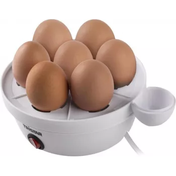 Huevos cocidos Tristar EK-3074 — capacidad 7 huevos, 350 W, transparente/blanco