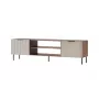 Mueble TV Cama ALMERA 180,5×42×52,5 cm nogal/cashmere – superficie de aglomerado, marco nogal