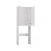 Armario de baño Top e Shop POLA DD BIEL – de pared, marco blanco, 4 estantes