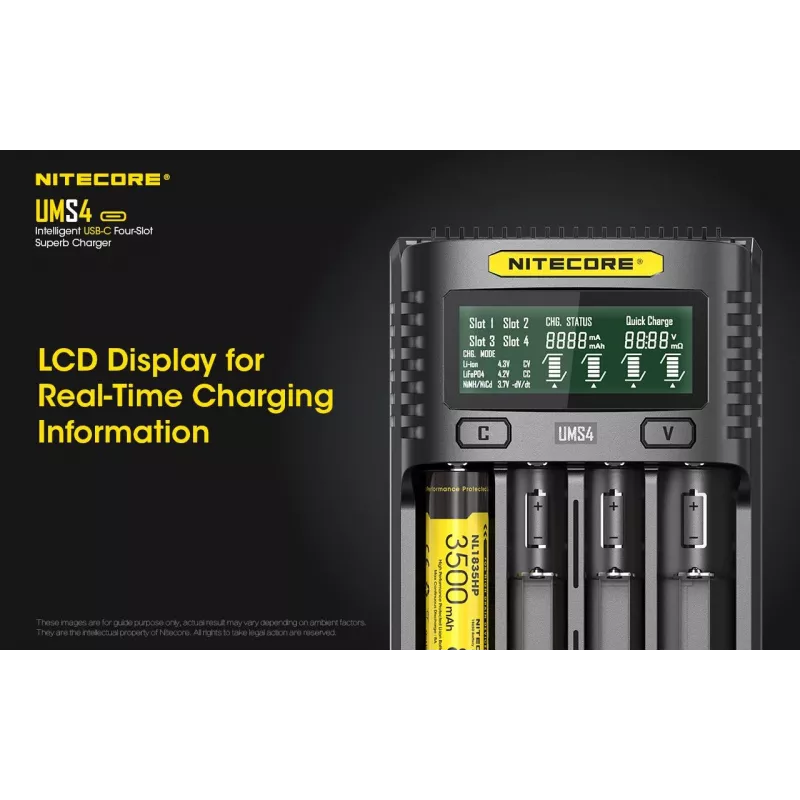 Cargador Nitecore UMS4