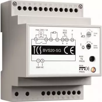 TCS BVS20-SG - Fuente de alimentación - gris - blanco - plástico - 0 - 40 °C - CE - 72 mm