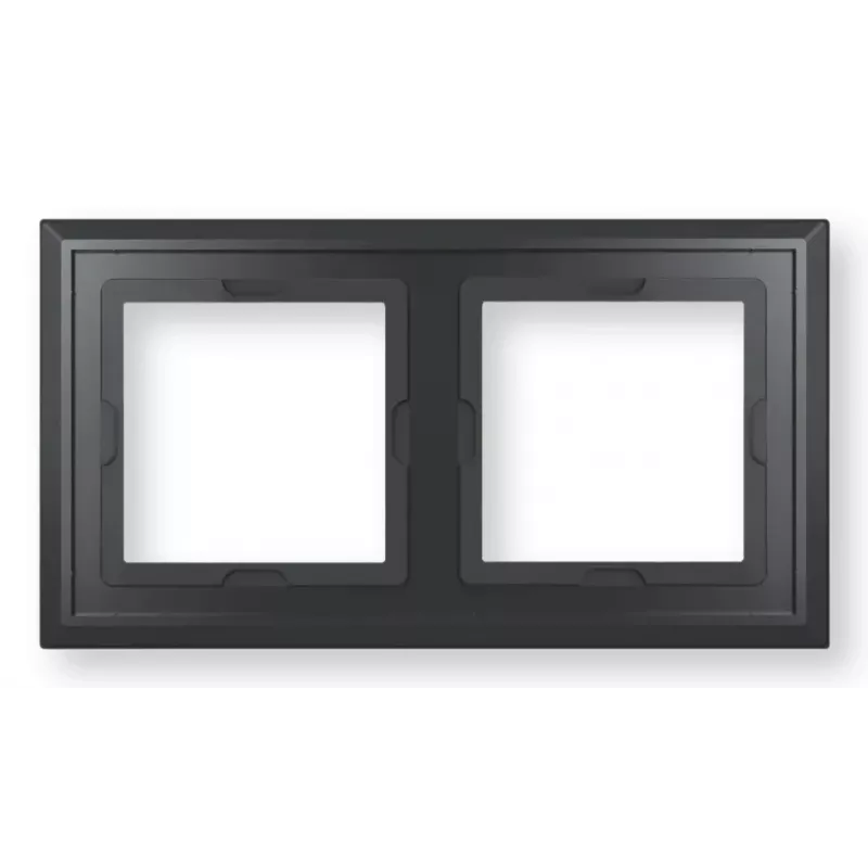 eQ-3 Homematic IP Marco de cristal doble, negro (162149A1)