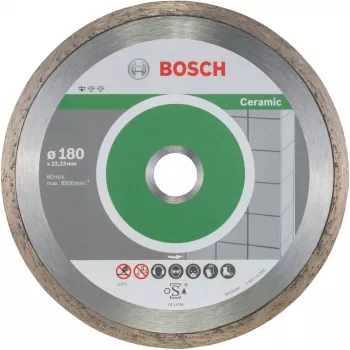 Disco de corte diamantado para cerámica Bosch Professional Ø180 mm, 10 unidades, orificio 22,23 mm