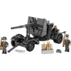 Set de construcción Cobi bloques 8,8-cm-Flak con remolque – 360 piezas