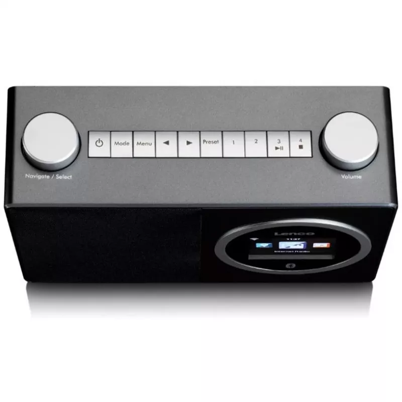 Lenco DIR-70 - reproductor de audio en red - 3 vatios (total) - negro (DIR-70BK)