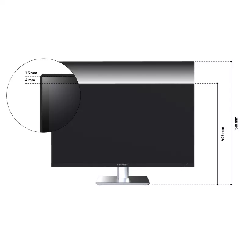 JAPANNEXT JN-I270WQHD300F-HSP pantalla de ordenador 68,6 cm (27 inch) 2560 x 1440 píxeles Wide Quad HD LED gris