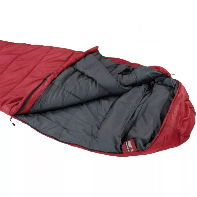 Saco de dormir Redwood -3 (rojo oscuro/gris)