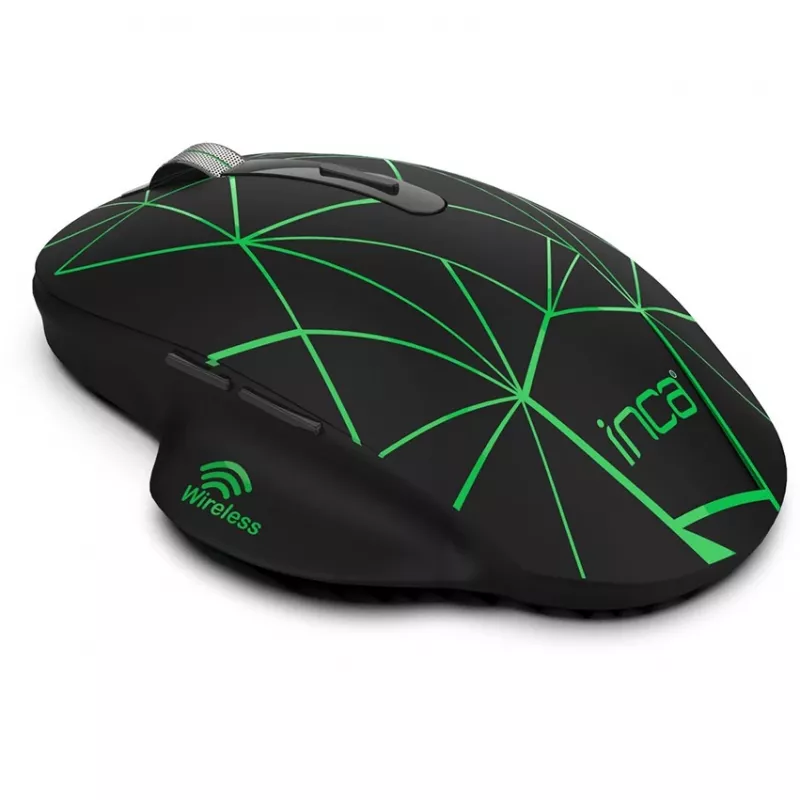 Cian Technology GmbH INCA ratón IWM-551 inalámbrico 1600 DPI pila USB-C negro retail - ratón - 1.600 dpi