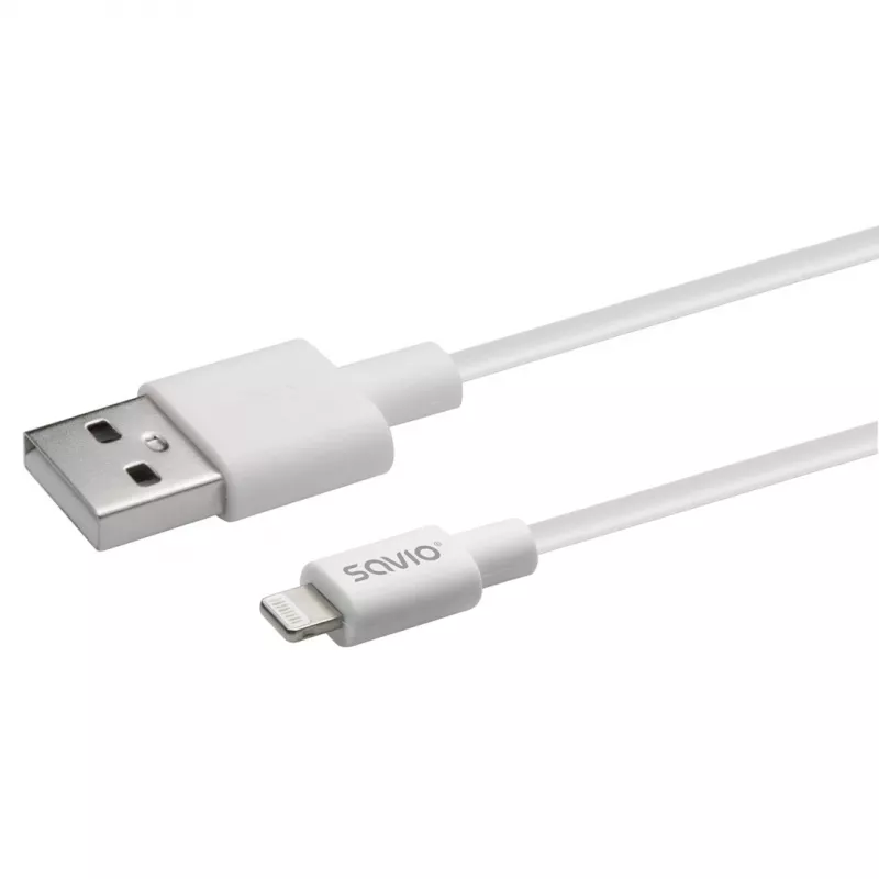 Savio Cl-193 cable USB USB 2.0 2 m USB A USB C/Lightning blanco