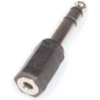 Adaptador de cable e+p GS 33 6,35 mm estéreo (M) a 3,5 mm estéreo (H) negro