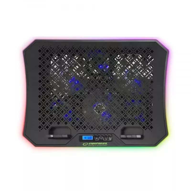 Base refrigeradora para portátil Esperanza GALERNE 48,3 cm (19 pulgadas) 2100 rpm Negra