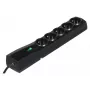 Regleta EVER CLASSIC 5 tomas cable de 3 m 250 V 10 A con protección contra sobretensiones (175 J) negra