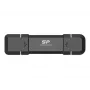 Silicon Power Marvel Xtreme DS72 - memoria flash USB - 500GB - USB 3,1 Gen 2 / USB-C 3,2 Gen 2 - negra (SP500GBUC3S72VPK)