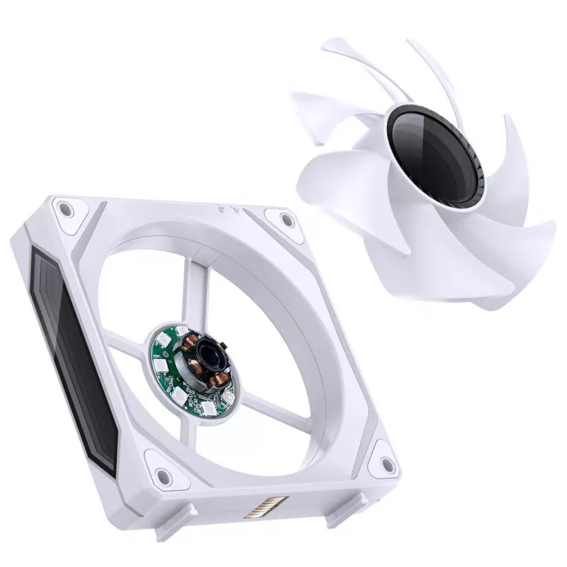 Ventilador Jonsbo ZL-120W PWM ARGB 120mm Blanco — 120 mm, PWM, ARGB