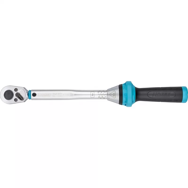 HAZET 5120-3CT - llave dinamométrica de clic - mecánica - 1/4 - 1 - 9 Nm - 4% - negro/azul (5120-3CT)