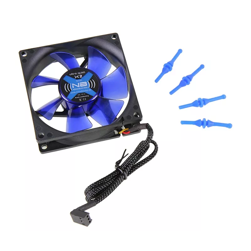 Noiseblocker BlackSilentFan X2 ITR-X-2 ventilador para caja, 80 x 80 x 25 mm