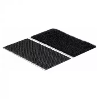 VELCRO Tiras de velcro extra fuertes autoadhesivas, gancho y bucle 50mm x 100mm x 2 sets negro