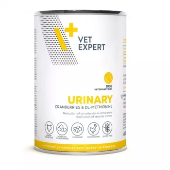 Comida húmeda para perros VETEXPERT Urinary pollo 400 g — comida húmeda veterinaria para apoyar las vías urinarias, perros adultos, humedad 80%