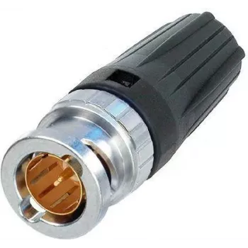 Conector macho BNC Neutrik, recto 75 NBNC75BLP7 1 unidad (NBNC75BLP7)
