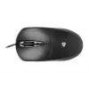 iBOX i007 ratón óptico con cable, negro