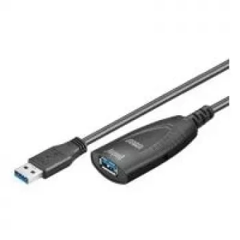 Cable USB Goobay 5 m USB 3.0 USB 3.2 Gen 1 USB A negro
