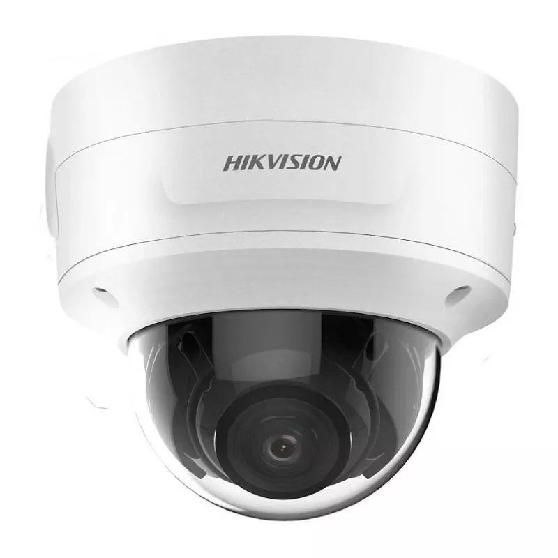 Cámara de vigilancia IP tipo domo Hikvision DS-2CD3786G2-IZS 4K 3840×2160, 2,7–13,5 mm varifocal, montaje en techo, interior/exterior, blanco