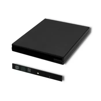 Carcasa para unidad óptica CD/DVD SATA USB 2.0 9,5 mm
