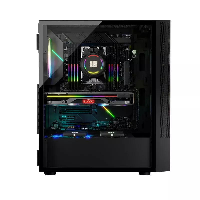 Logic ARYA ARGB Caja MINIDI USB 3.0 Negro