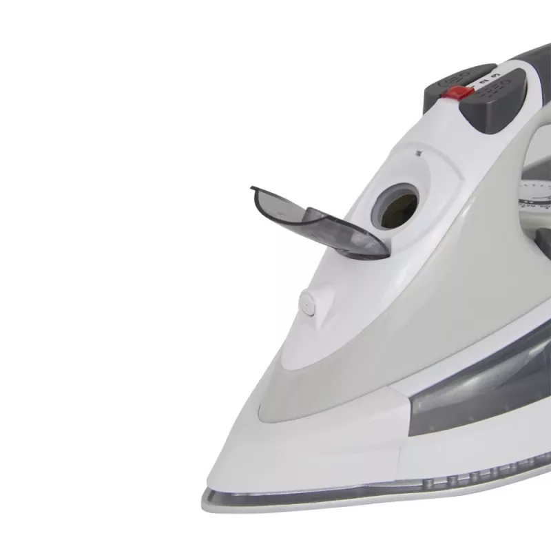 Esperanza CHINO EHI009 plancha de vapor 2400 W, suela de cerámica, depósito de 0,3 l, planchado con vapor y en seco, 220–240 V, 50–60 Hz, cable de 1,5 m, blanca