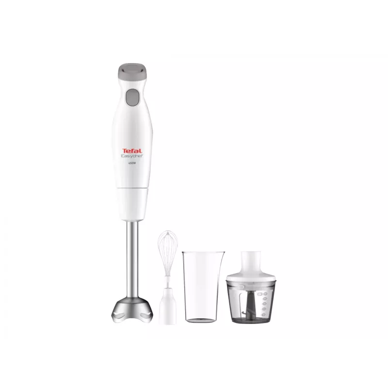 Tefal Easychef HB4531 batidora de mano, 450 W, blanco/acero inoxidable (HB453138)