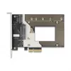 Tarjeta adaptadora M.2 / U.2 interna DELOCK 90854 — PCIe 4.0 (host: PCIe, salidas: M.2 Key M 110 mm, U.2)