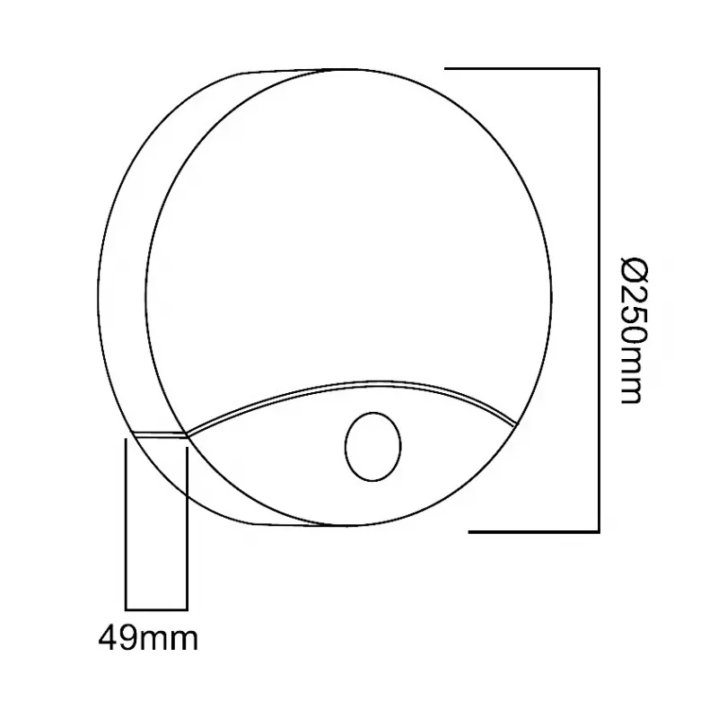 Lámpara LED de pared MACLEAN MCE357W con sensor de movimiento IR, blanca, para exterior e interior