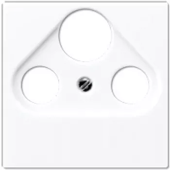 Toma de pared para satélite/TV/radio Jung A 561 BFPLSAT WW blanco, termoplástico, 1 módulo