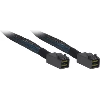 Inter-Tech - cable SAS interno - SAS 12Gbit/s - 4x Mini SAS HD (SFF-8643) a 4x Mini SAS HD (SFF-8643) - 1,0 m - negro/azul (88885006)