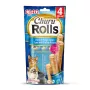 INABA Churu Rolls Receta de pollo envuelto de atún con receta de vieira - Snacks para gatos - 4x10 g