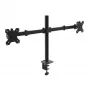 Akyga AK-MB-02 Soporte de sobremesa para dos monitores, 2 x 10 kg, VESA 75x75 / 100x100, 15–32