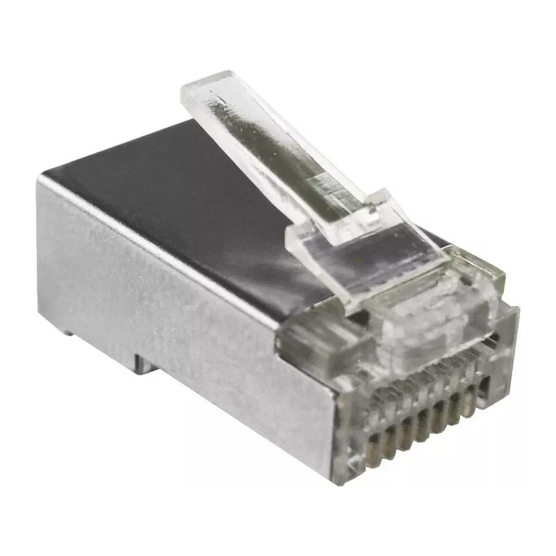 Conector pasante RJ45 STP Cat.5e Alantec WT116 pack de 100, conector blindado para cable 8P8C