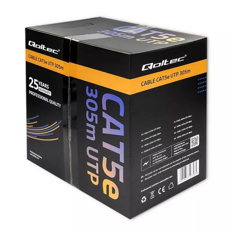 Cable de red UTP CAT5E, 305m