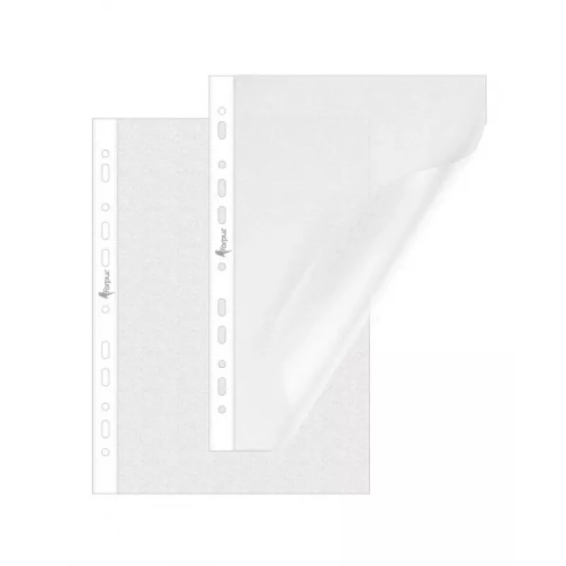 Fundas de documentos A4, brillante, 40 µm, pack de 100