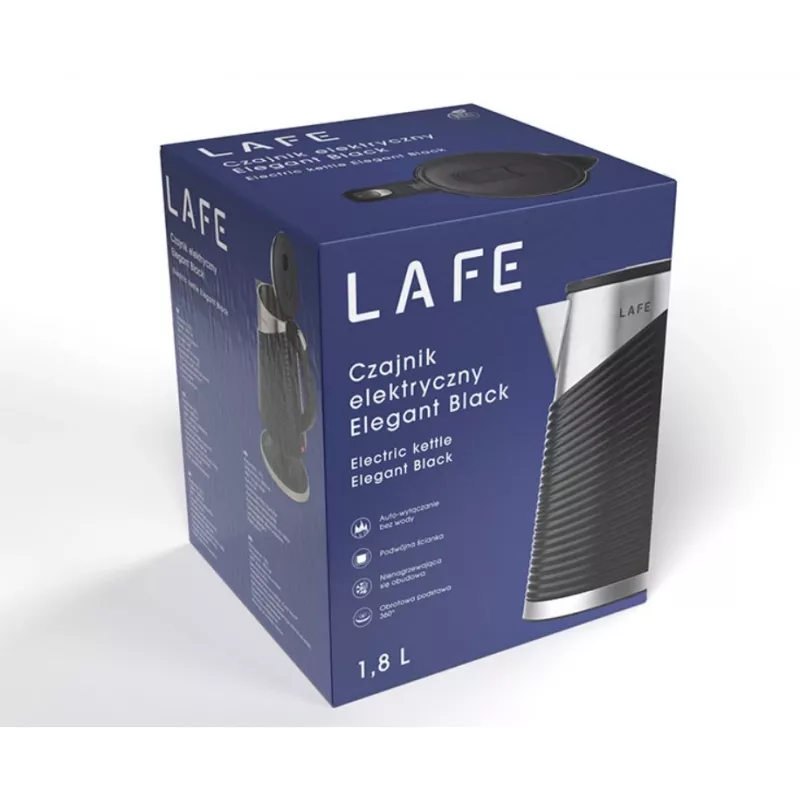 Hervidor eléctrico LAFE 1,8 l 2200 W Elegant negro