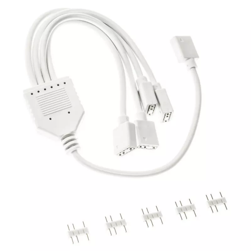 Cable divisor ARGB Kolink PGW-AC-KOL-157 30 cm blanco para conectores ARGB de 3 pines 5V-ARG