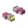 Acoplador de fibra óptica DeLOCK 86891 SC simplex hembra a SC simplex hembra multimodo violeta
