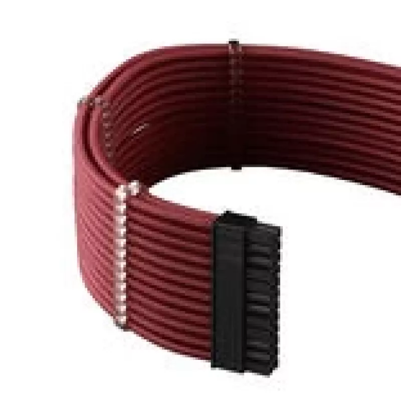 Kit de cables CableMod PRO Series ModMesh C-Series RMi & RMx - kit de cables de alimentación - moldeado - Blood Red (CM-PCSR-FKIT-NKBR-R)