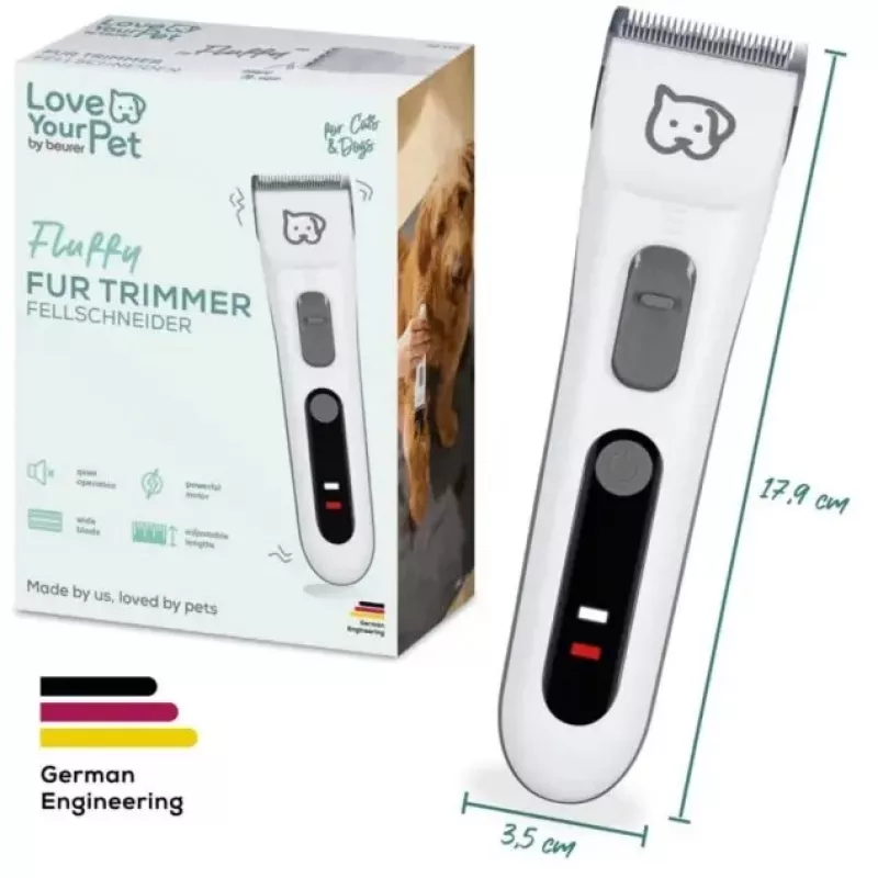 Cortapelos para perros y gatos Beurer Fluffy PP110 – herramienta de cuidado para recortar y cuidar el pelo